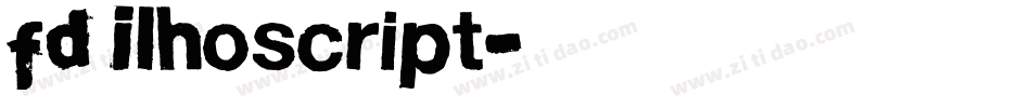 FD Ilhoscript字体转换